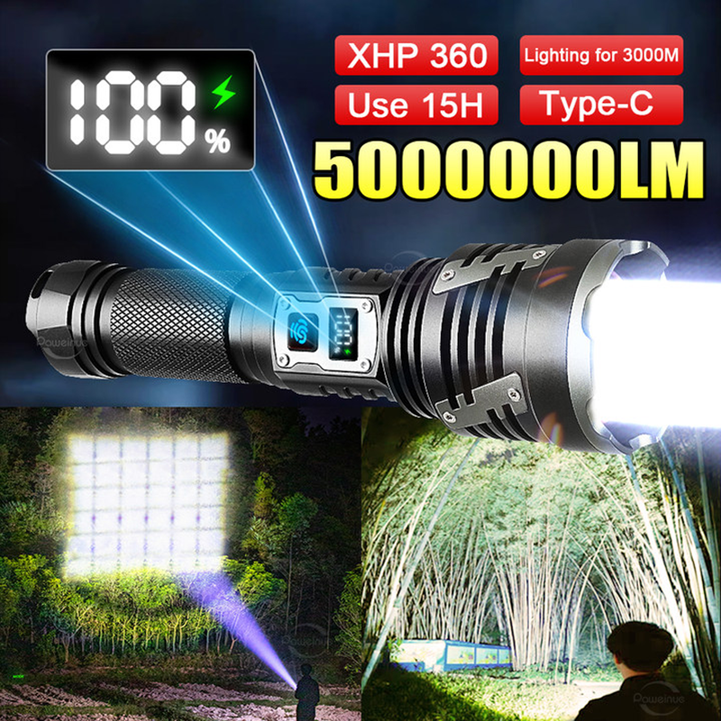Quality Outdoor Power - High Power Led Flashlight XHP360 Wick