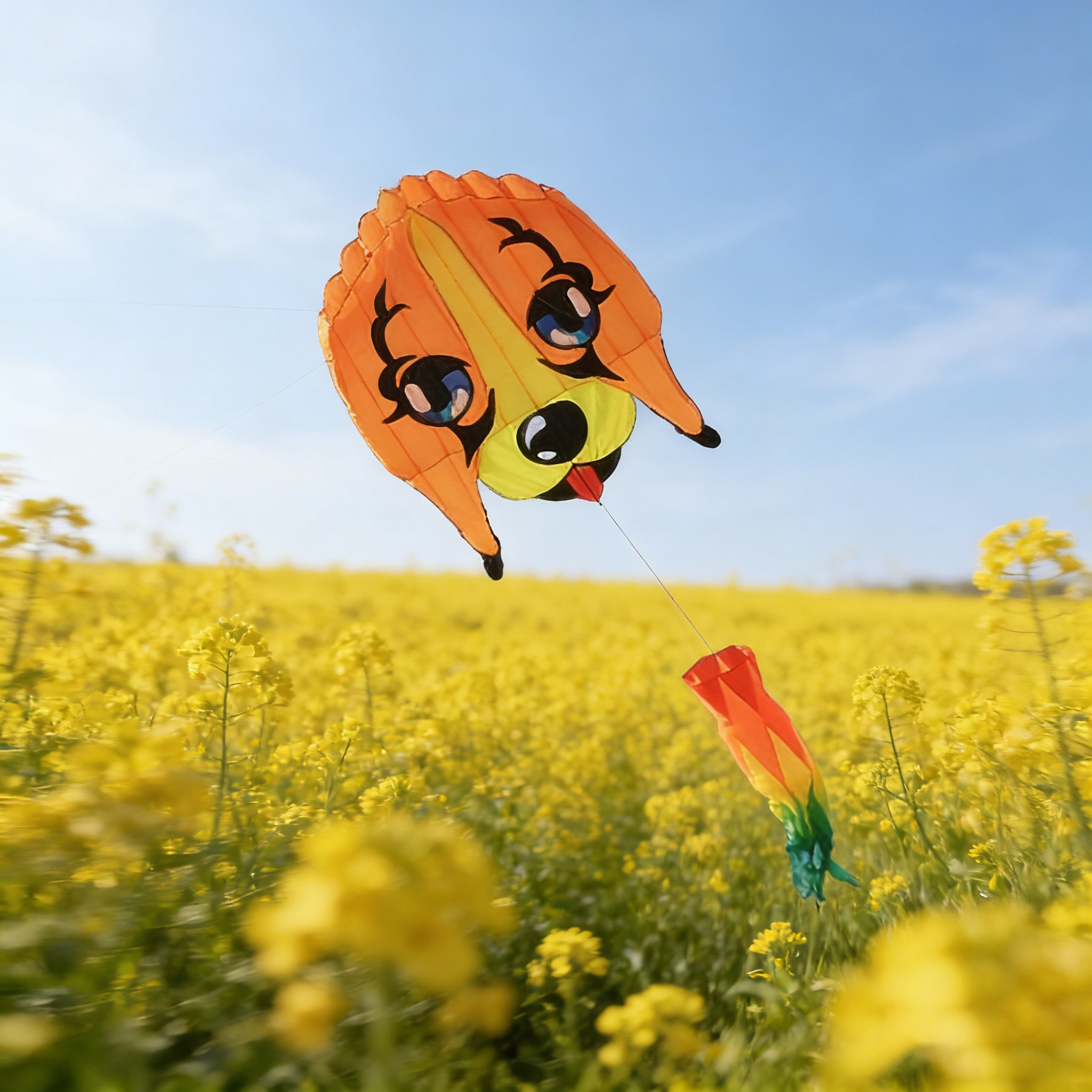 Outdoor Power Reel - 3m Beagle Soft-body Kite. Large soft-body