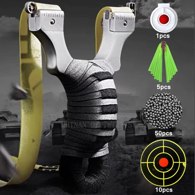 Quality Outdoor Power - High Quality Hunting Shooting Slingshot Stainless