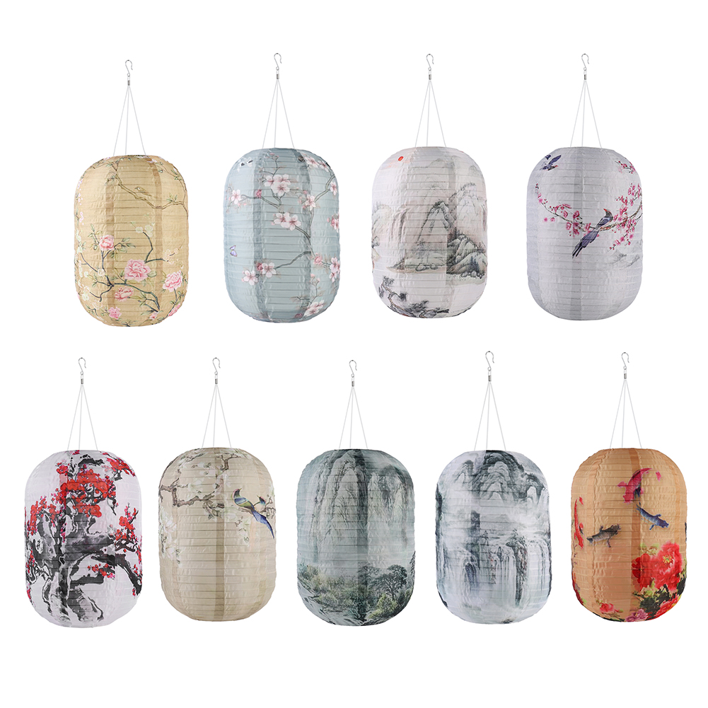 Outdoor Power Direct - Solar Print Hanging Lantern IP65 Waterproof