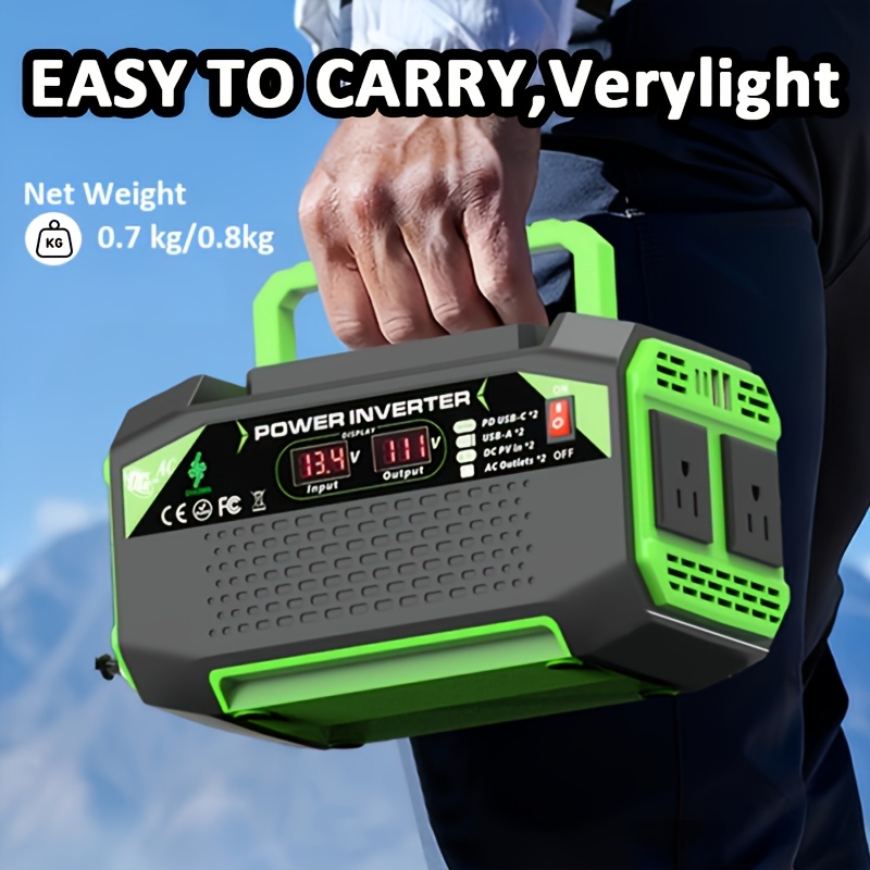 Outdoor Power Inverter - 1pc 1000W/500W Portable Power Inverter, Converts