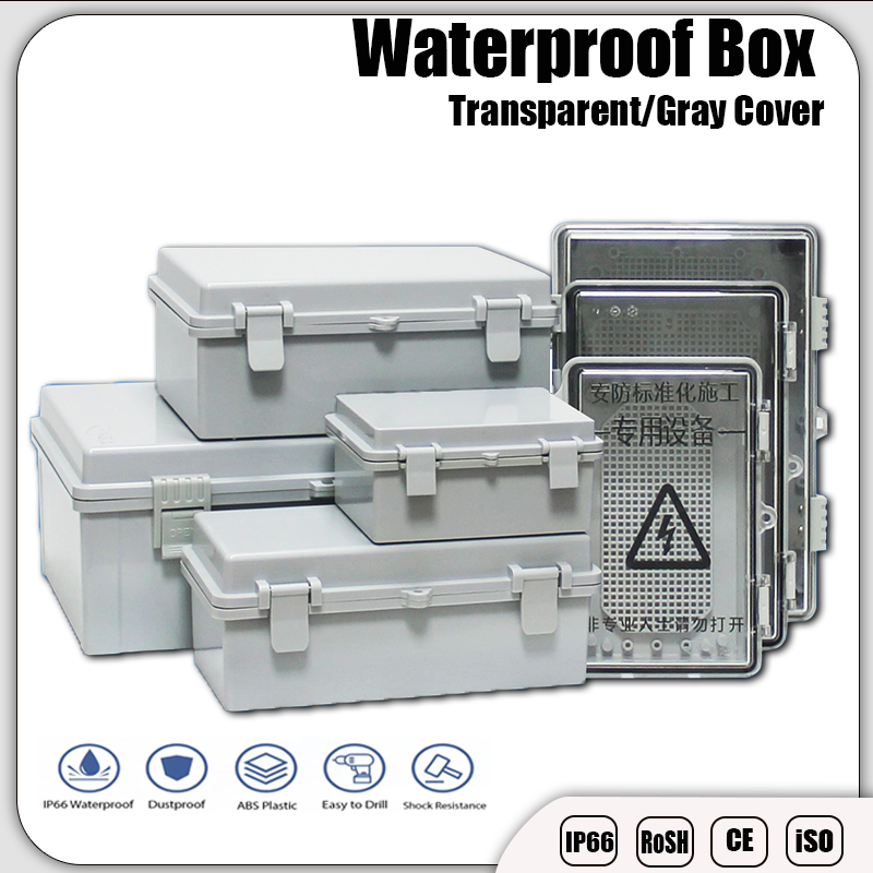 Outdoor Power Junction Box - IP66 Electrical Plastic Enclosure ABS Power
