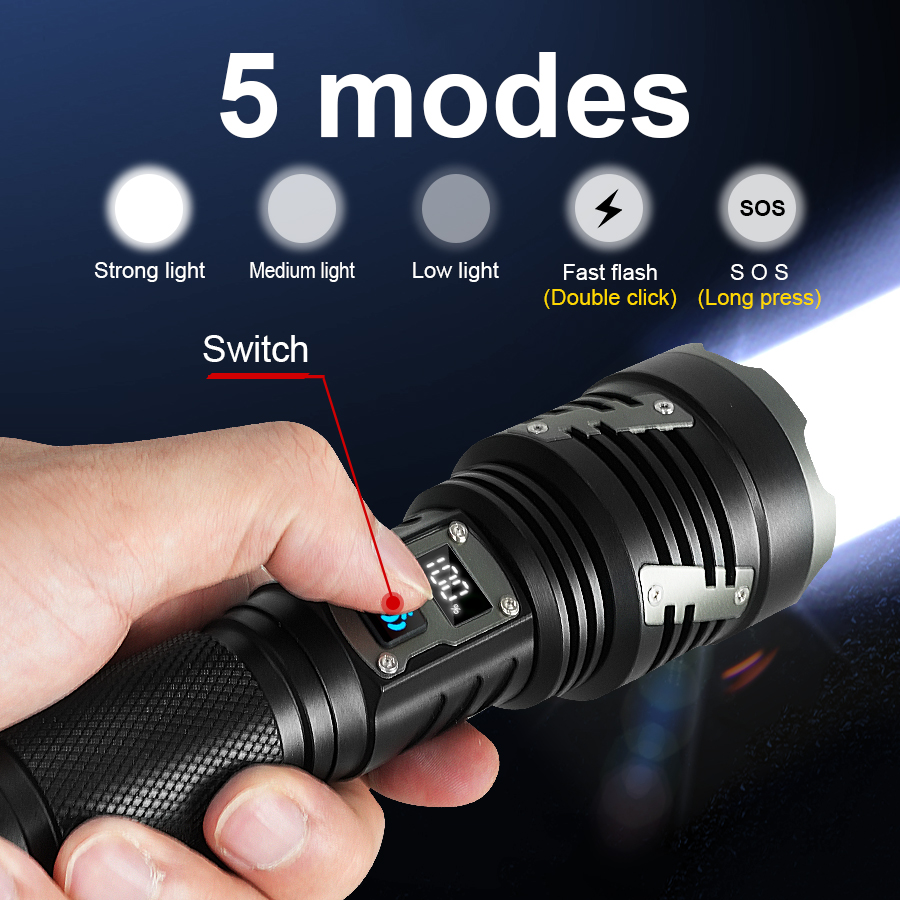High Power Led Flashlight XHP3 - Quality Outdoor Power review and price