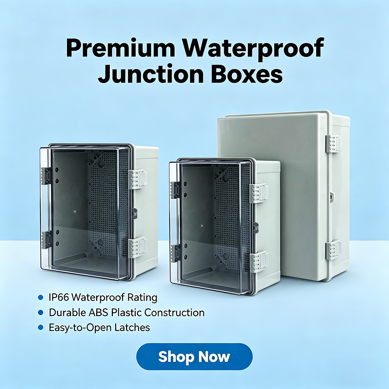 Made of ABS plastic, IP66 elec - Outdoor Power Cable Junction Box review and price