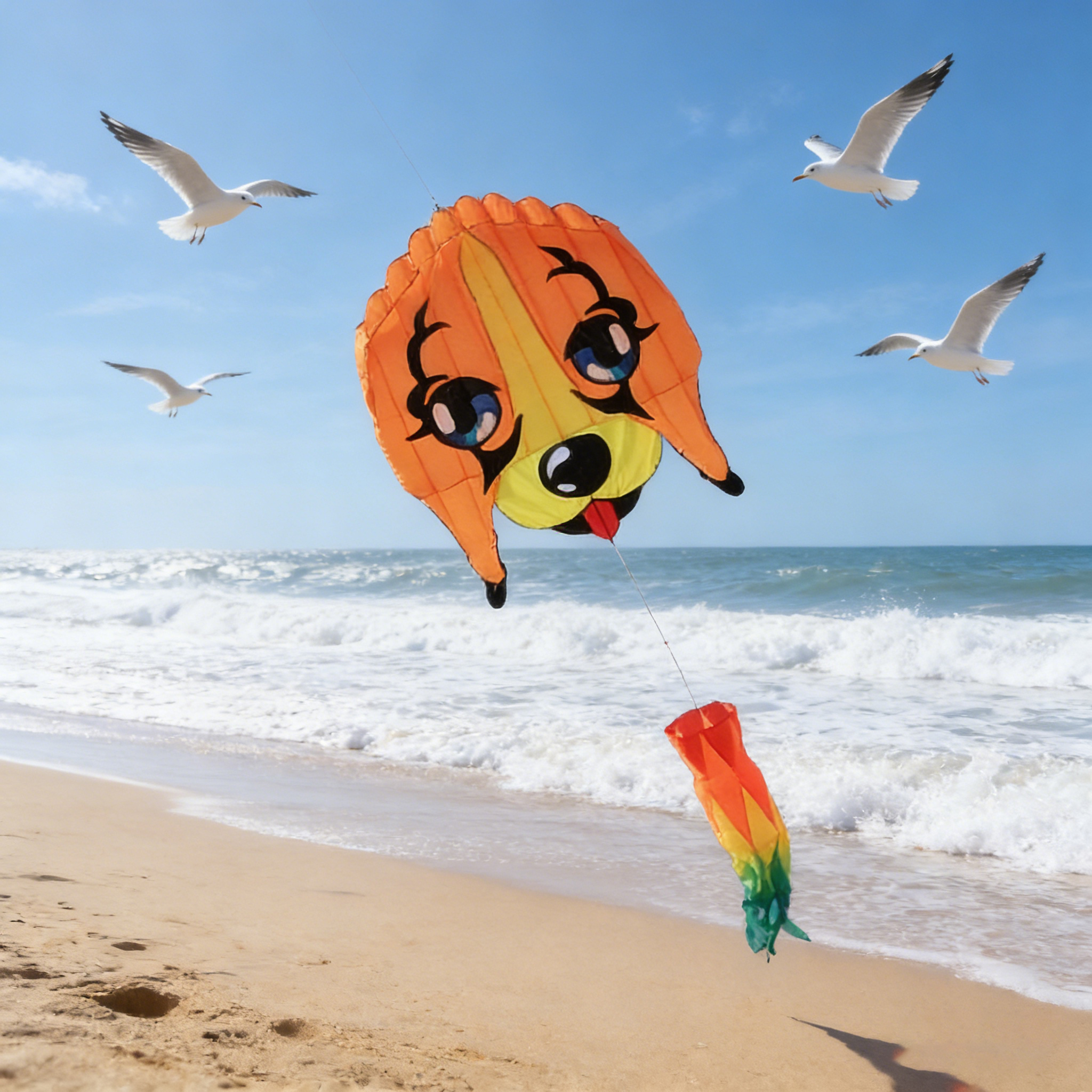 3m Beagle Soft-body Kite. Larg - Outdoor Power Reel review and price