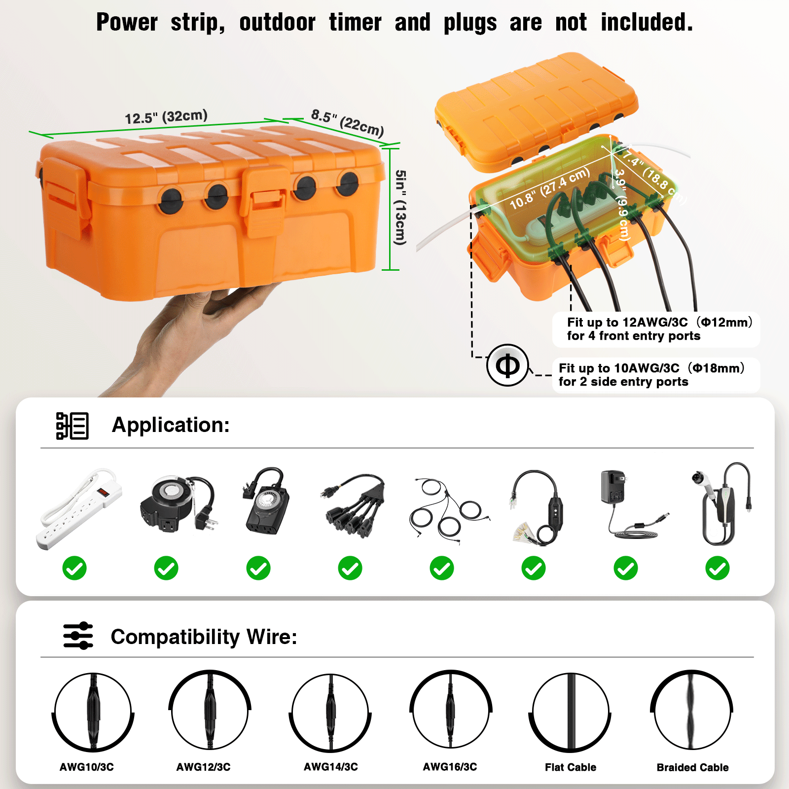 Large Outdoor Waterproof Elect - Outdoor Power Cable Junction Box review and price