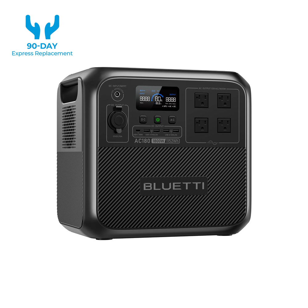 【RENEW】BLUETTI AC180 Solar Por - Outdoor Power Inverter review and price