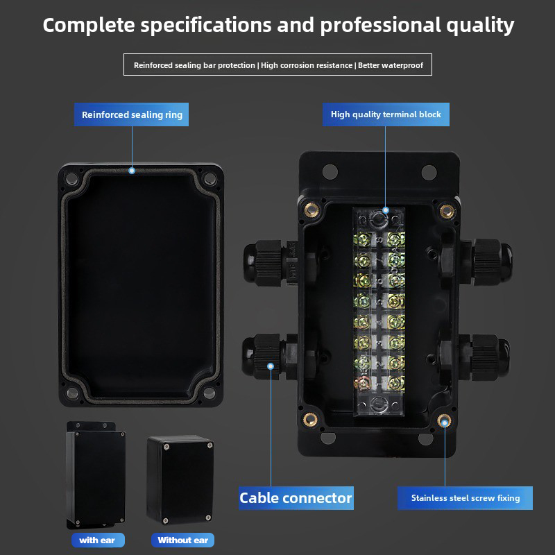 Waterproof Junction Box With T - Outdoor Power Cable Junction Box review and price
