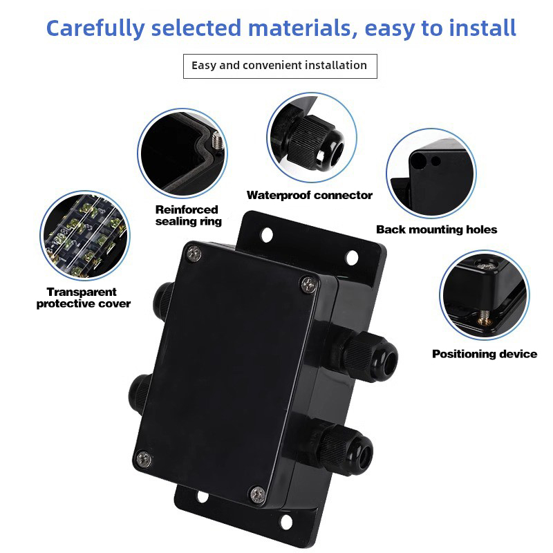 Waterproof Junction Box With T - Outdoor Power Cable Junction Box review and price