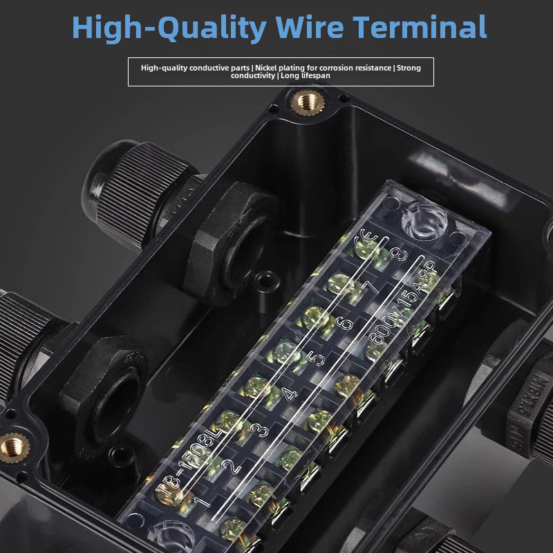 Waterproof Junction Box With T - Outdoor Power Cable Junction Box review and price
