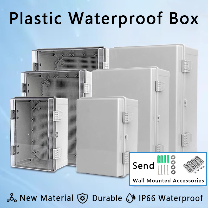 IP66 Waterproof Gray/Transpare - Outdoor Power Junction Box review and price