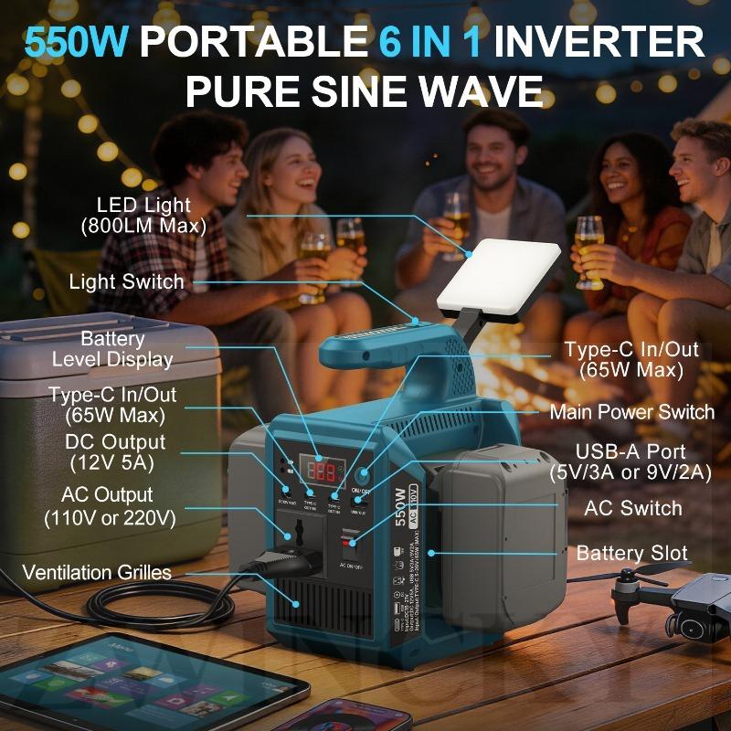 550w Portable Power SUPPLY INV - Outdoor Power Inverter review and price