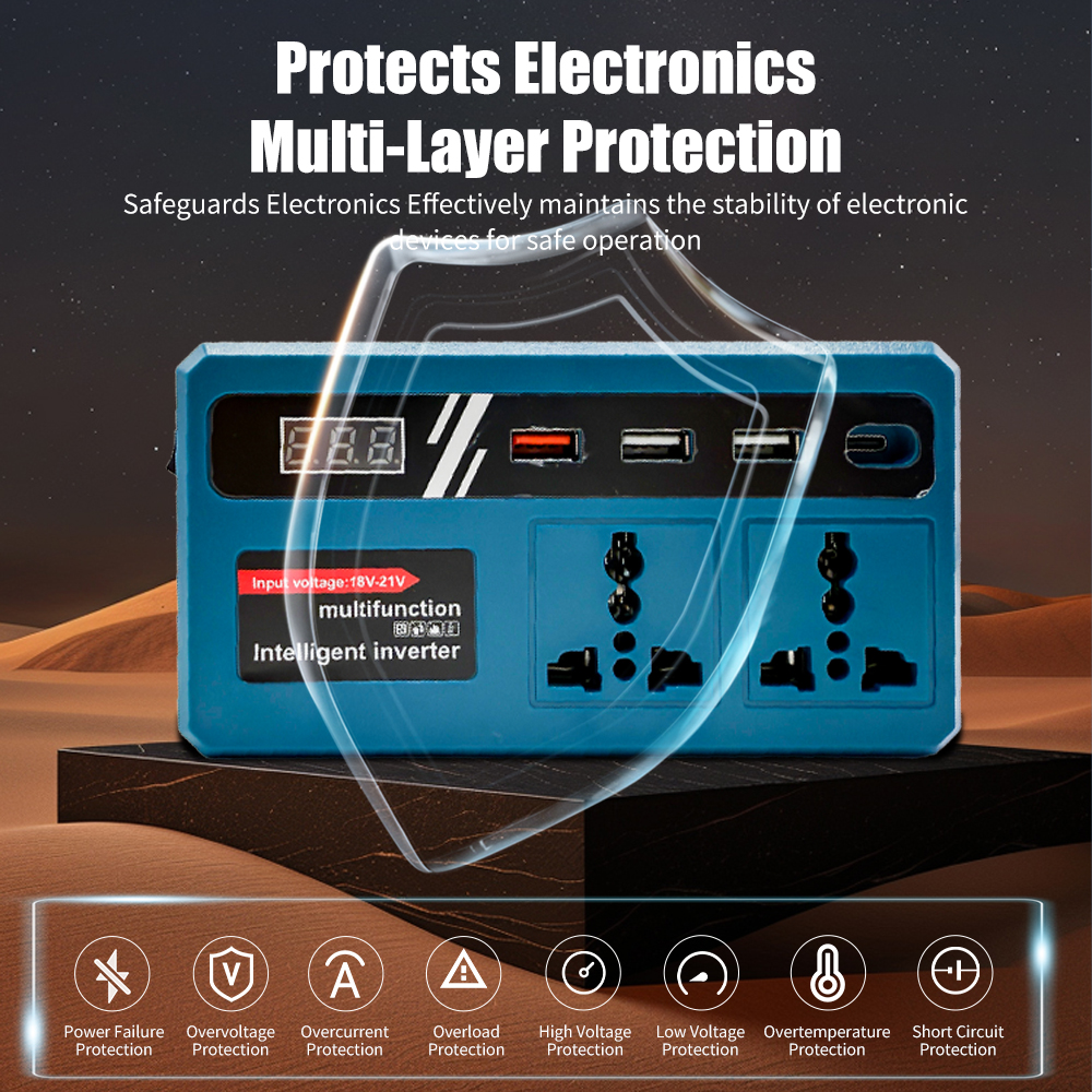 Power Inverter DC 18V To 220V  - Outdoor Power Inverter review and price