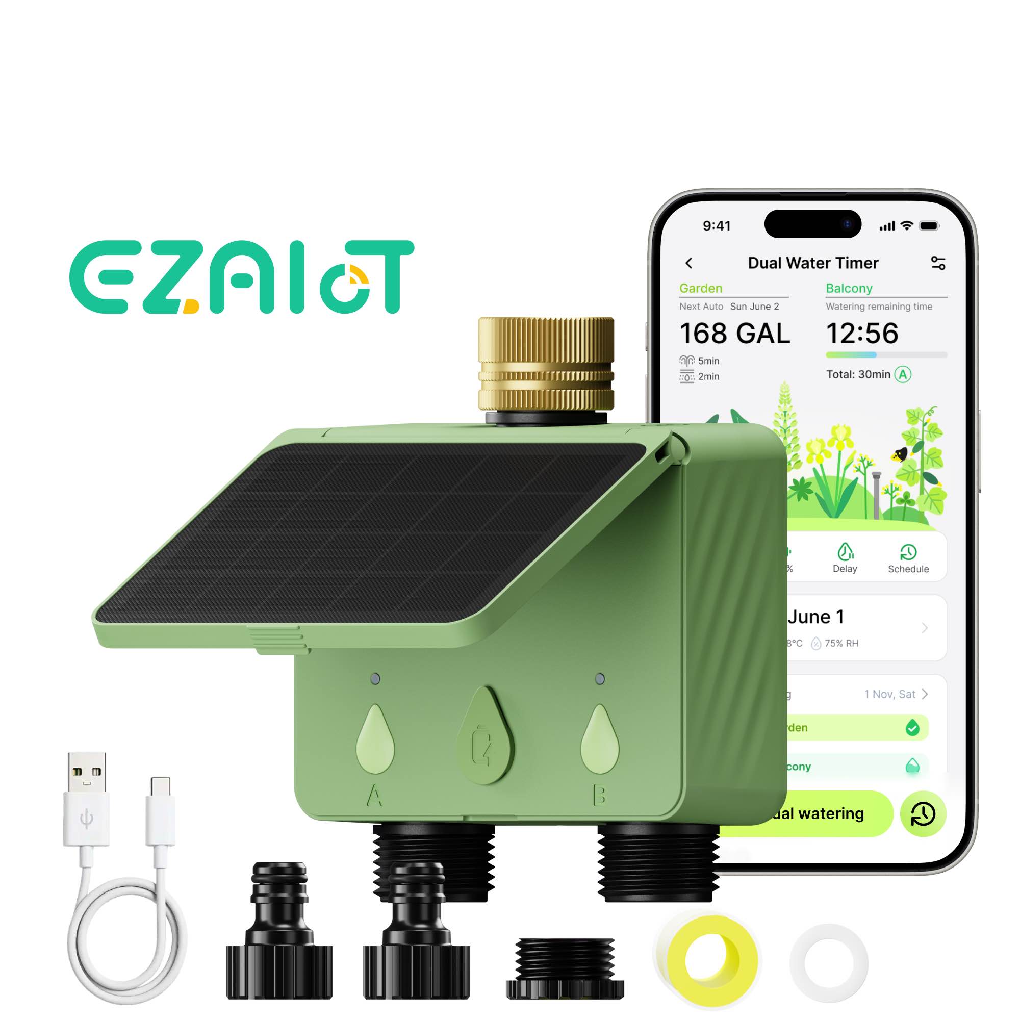 Smart Sprinkler Water Timer Tu - Power Zone Outdoor Timer review and price