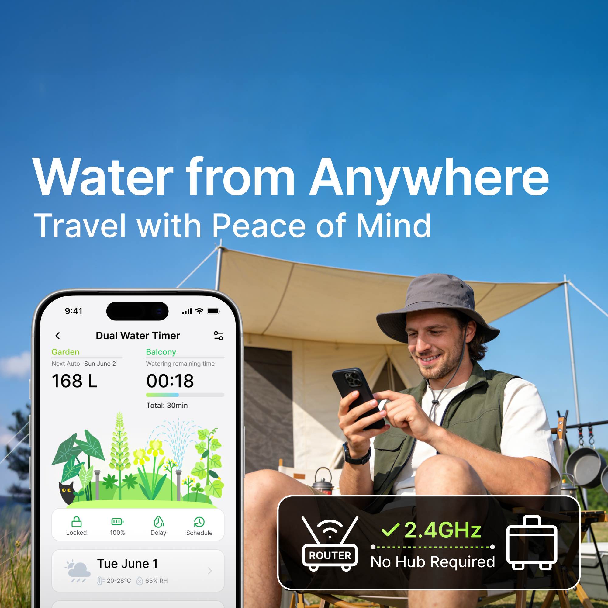 Smart Sprinkler Water Timer Tu - Power Zone Outdoor Timer review and price