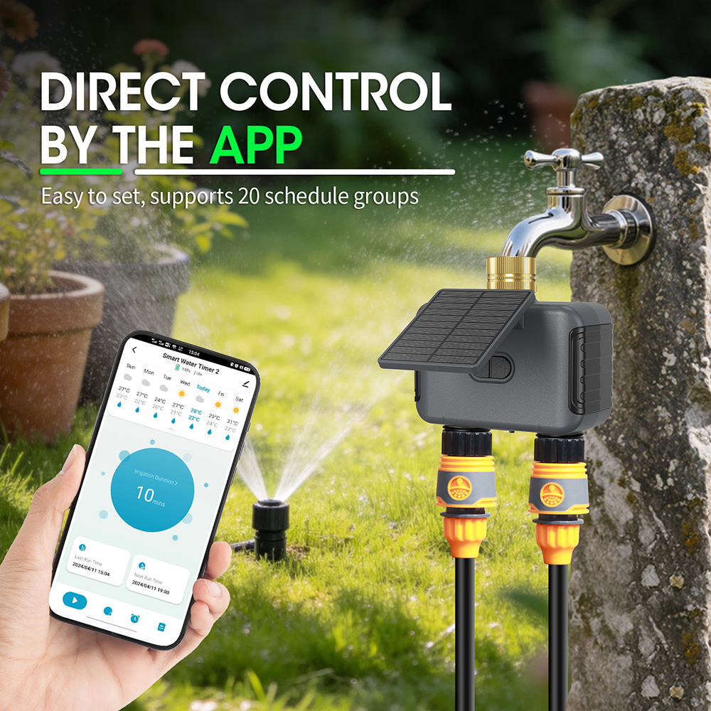 Solar-Powered WiFi Irrigation  - Power Zone Outdoor Timer review and price