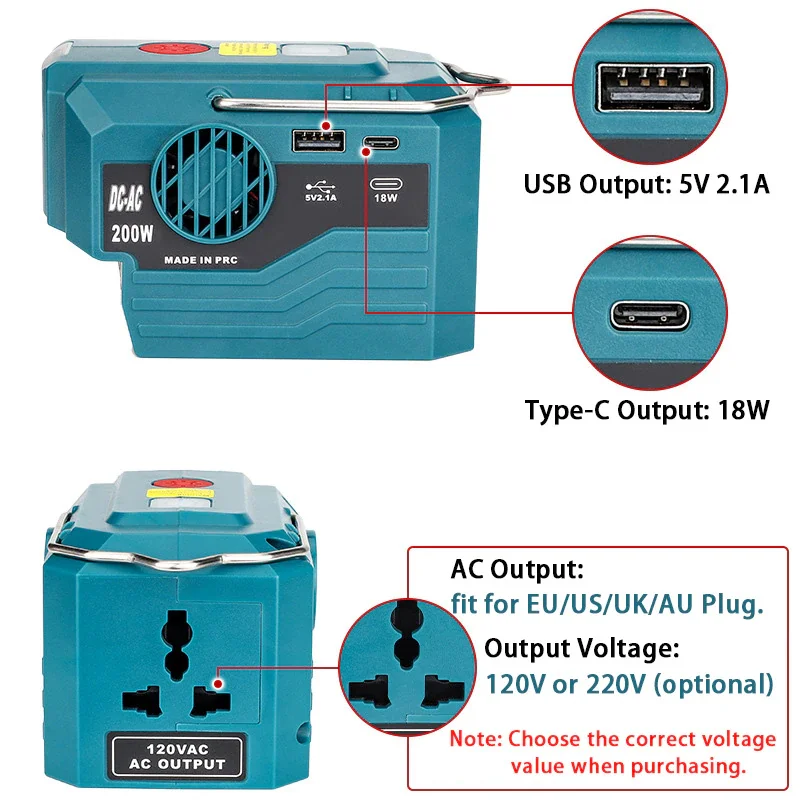 Power Inverter for Makita 18V  - Outdoor Power Inverter review and price
