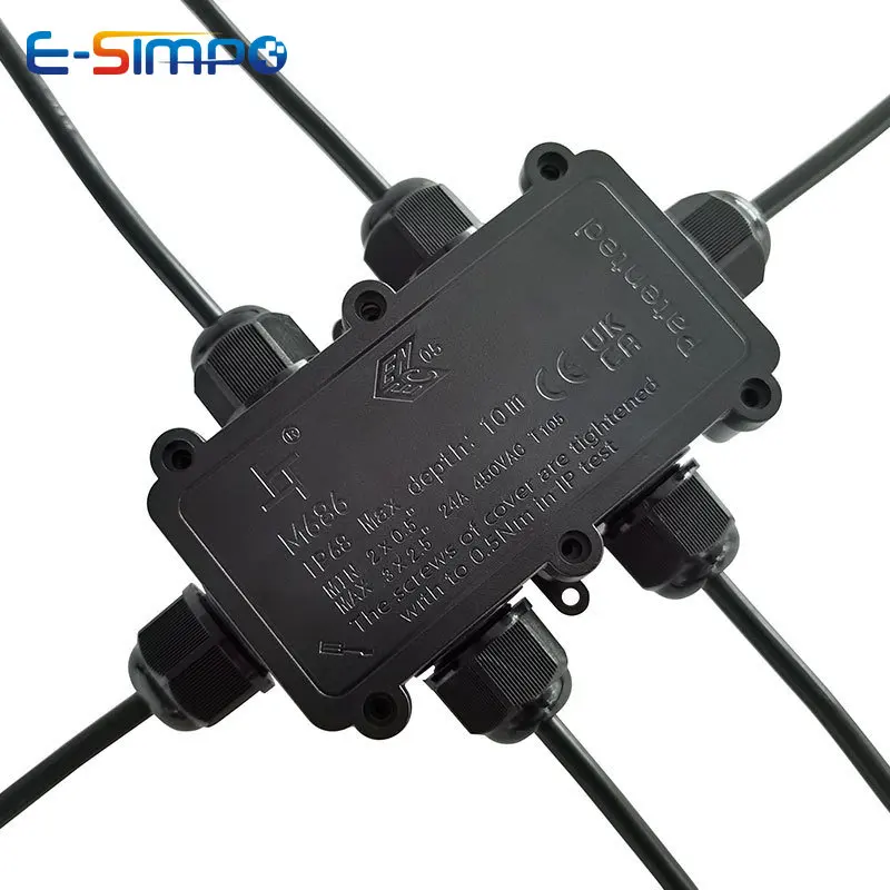 6Way 1IN5Out IP68 Underwater P - Outdoor Power Cable Junction Box review and price