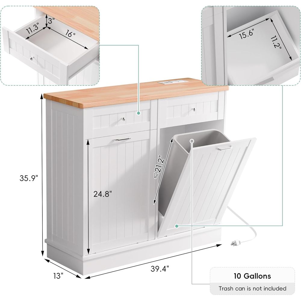 Double Door 10 Gallon Tilt-Out - Outdoor Kitchen Power review and price