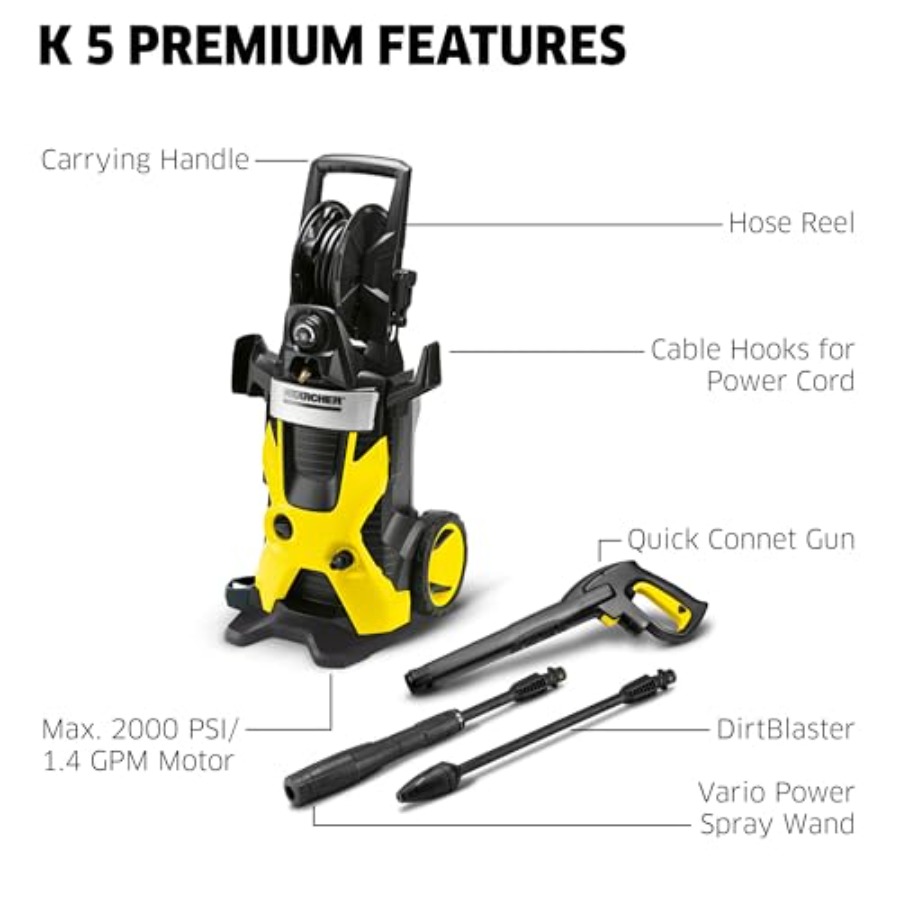 K5 Premium pressure washer for - Outdoor Power Reel review and price